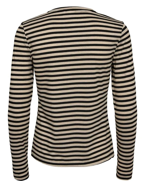 Nümph Bluse Nutrixie Stribet Guld/Sort