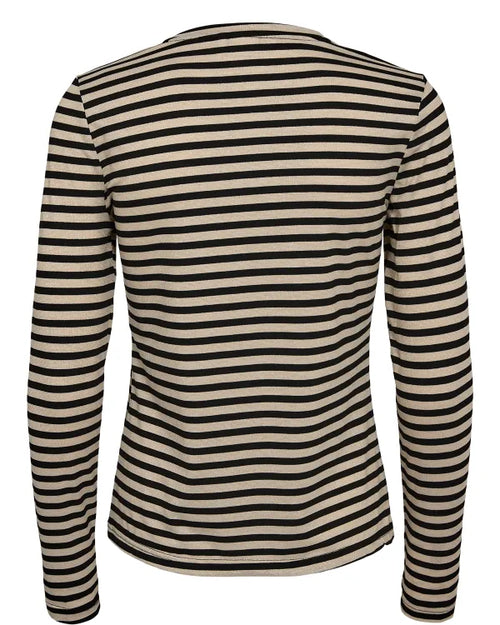 Nümph Bluse Nutrixie Stribet Guld/Sort
