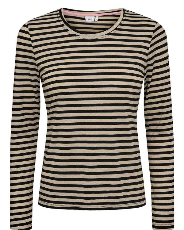 Nümph Bluse Nutrixie Stribet Guld/Sort