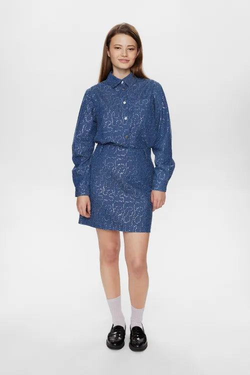 Nümph Nederdel Nujourney Blå