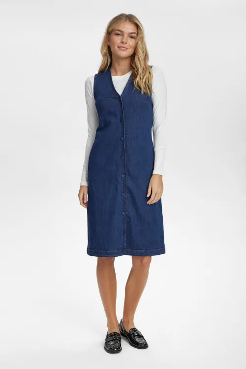 Nümph Kjole Nuamber Dark Blue Denim