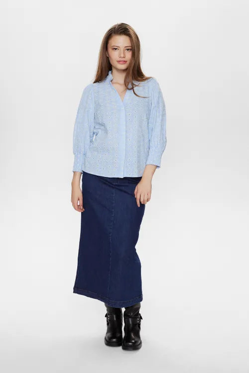 Nümph Skjorte Nusiva Blå