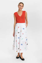 Nümph Nederdel Nuvalentine Hvid