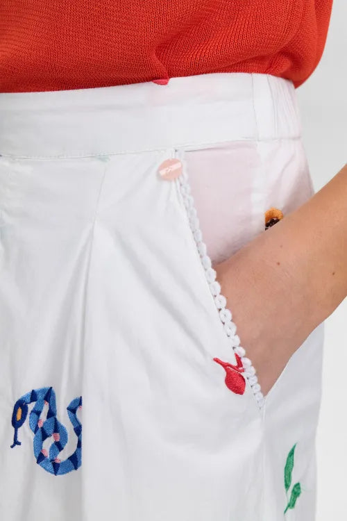 Nümph Nederdel Nuvalentine Hvid