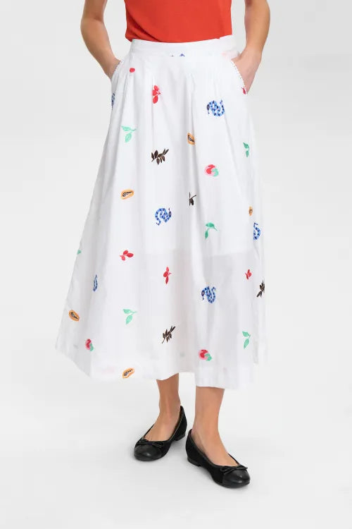 Nümph Nederdel Nuvalentine Hvid