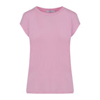 CC Heart basic t-shirt i baby pink med kort ærme til kvinder