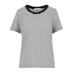 CC Heart Basic T-shirt Stribet Lurex