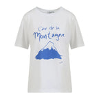 CC Heart T-shirt Hvid m. blå print