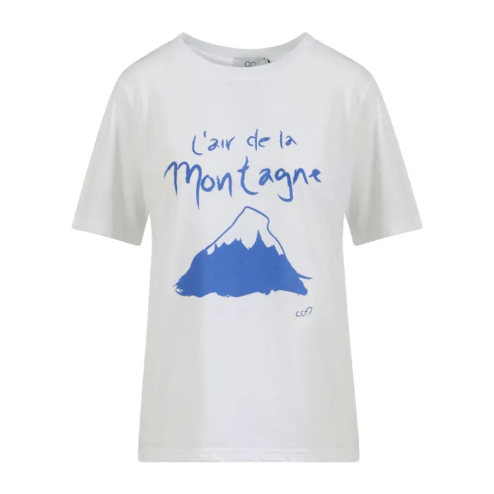 CC Heart T-shirt Hvid m. blå print