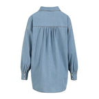 CC Heart Skjorte Blue Denim