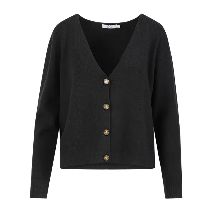 CC Heart Strik Cardigan Sort