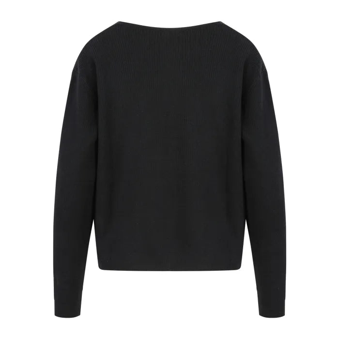 CC Heart Strik Cardigan Sort