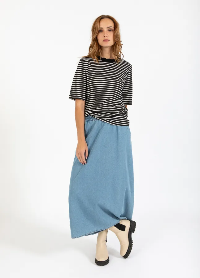 CC Heart Nederdel Blue Denim