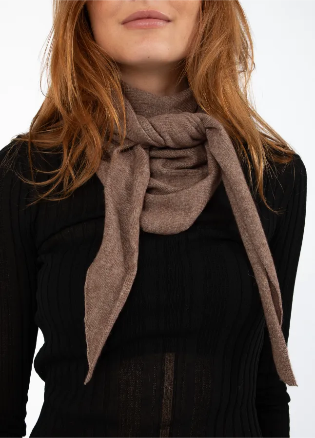 CC Heart Trekant Tørklæde Cashmere