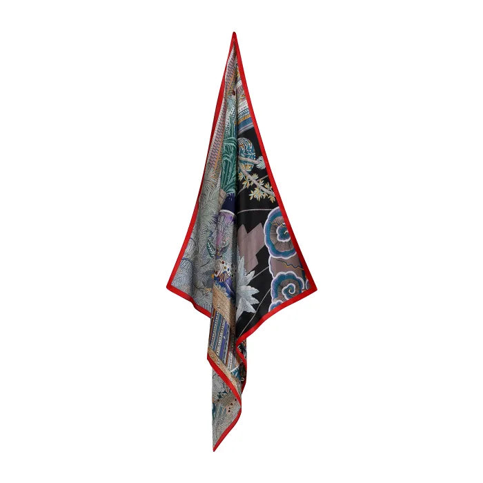 CC Heart Tørklæde Silke Moon Print