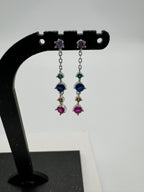 MK Øreringe med farvede sten