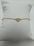 MK Armbånd med glitrende hjerte