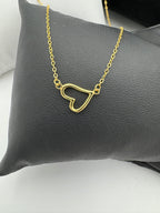 MK Forgyldt halskæde med hjerte