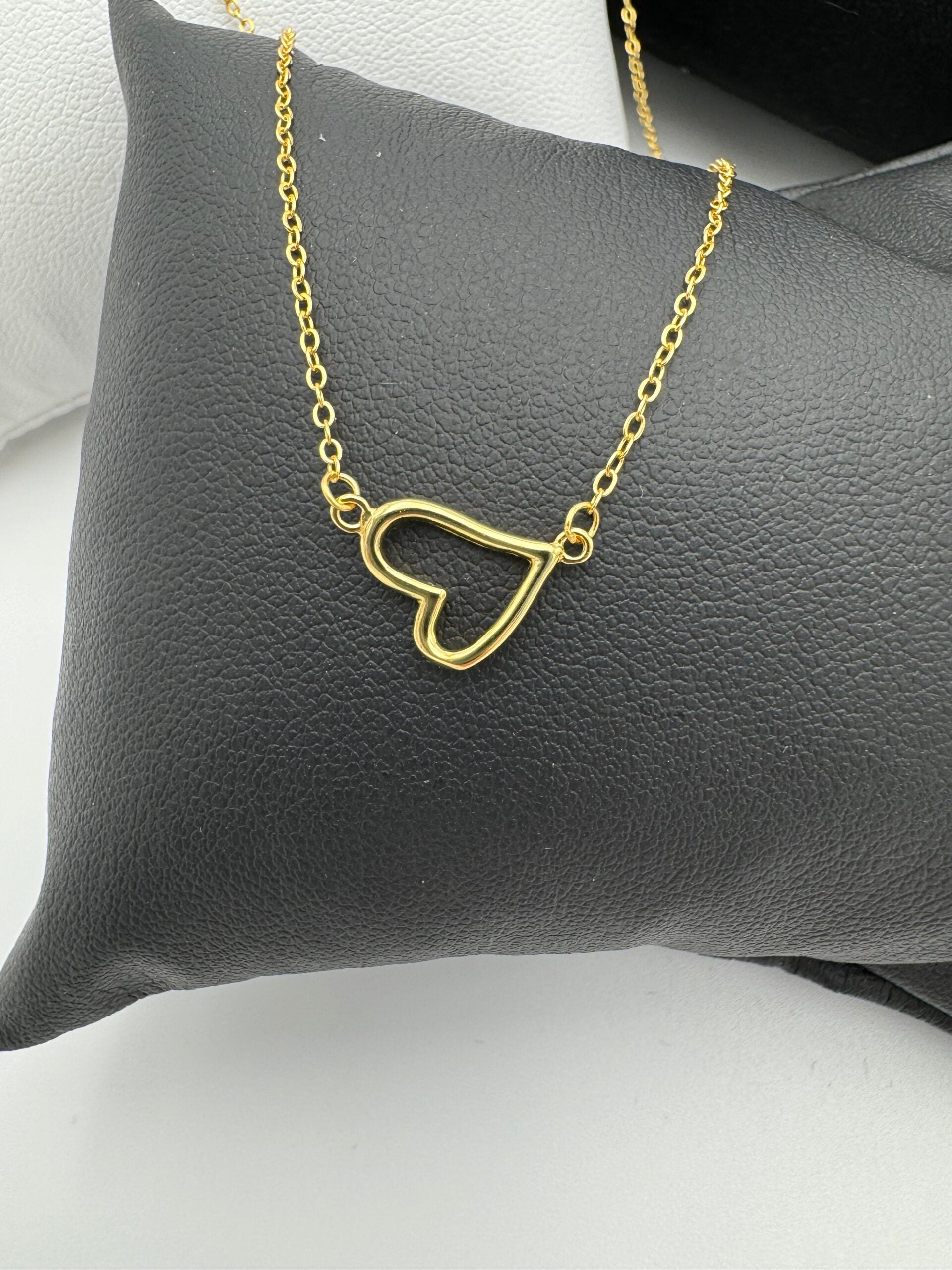 MK Forgyldt halskæde med hjerte