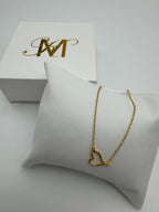 MK Forgyldt halskæde med hjerte