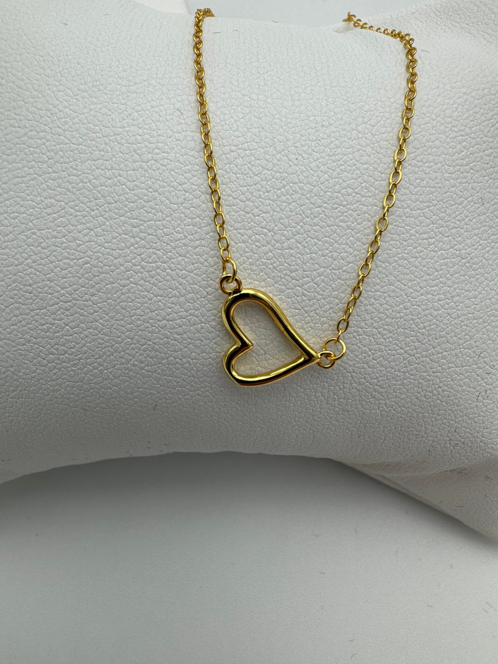 MK Forgyldt halskæde med hjerte