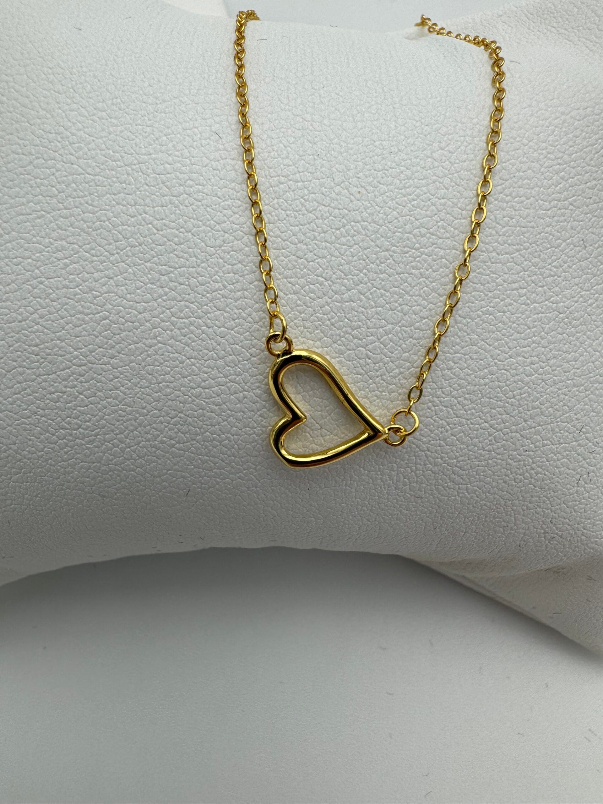 MK Forgyldt halskæde med hjerte