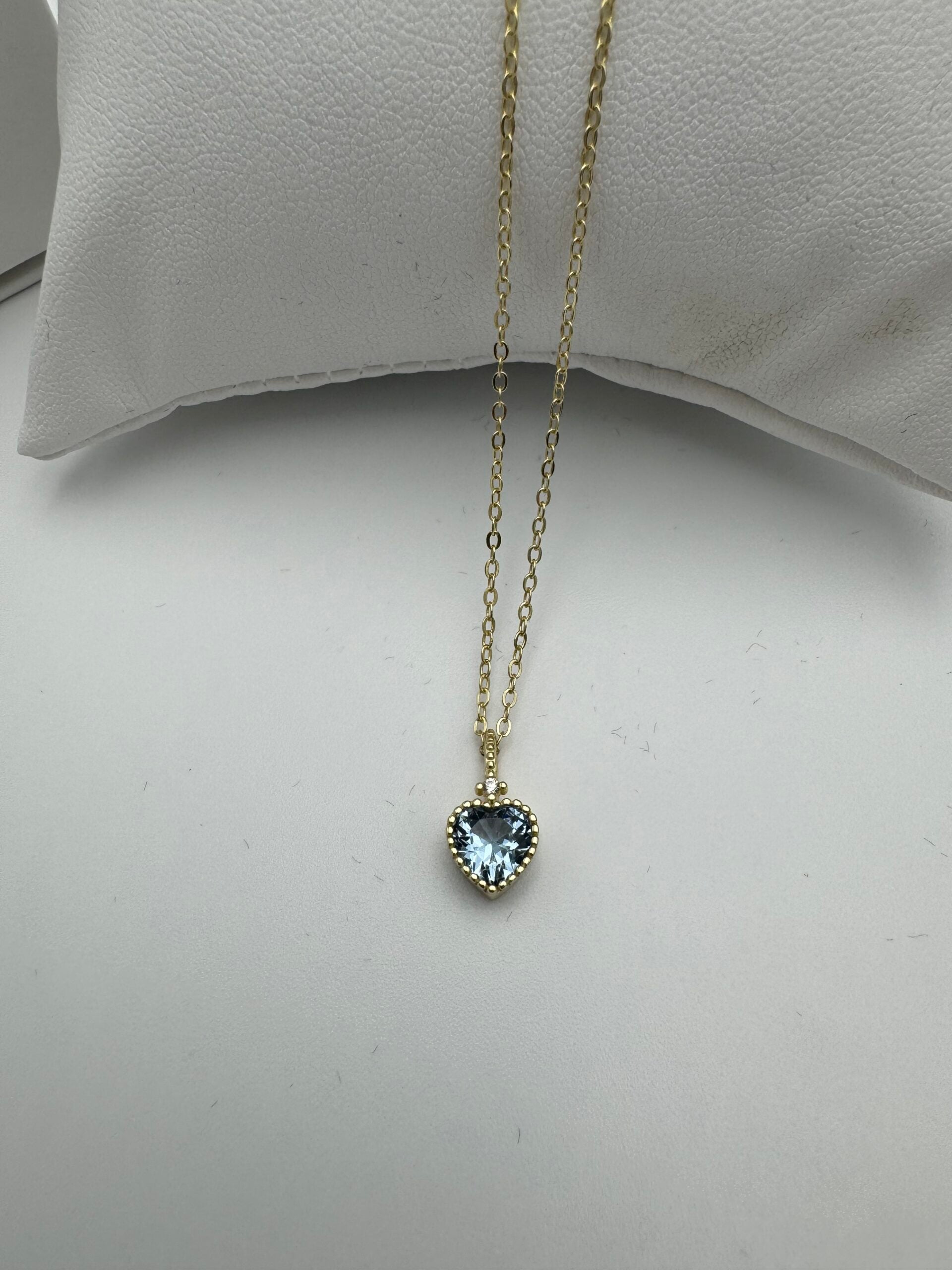 MK Halskæde med blåt hjerte