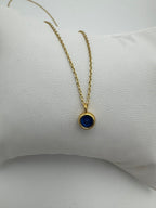 MK Smykke - Halskæde med yndig blå vedhæng