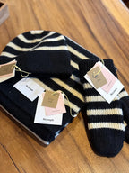 Nümph Hue Stribet Nudaria Sort