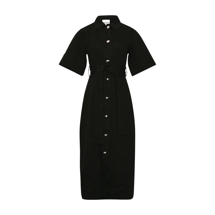 Noella Kjole Denim Keisley Sort