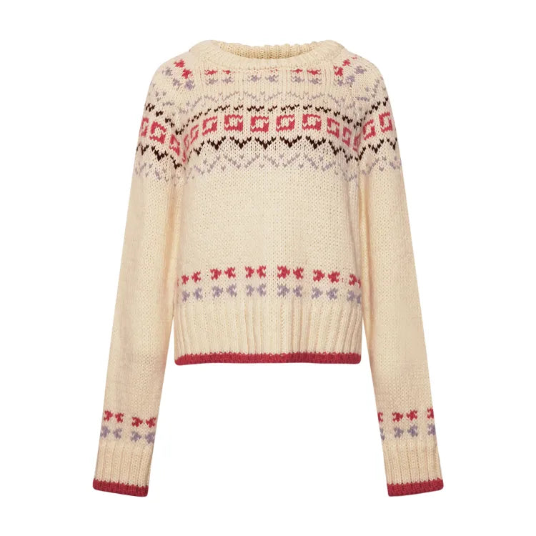 Noella Strik Kieley Mønster Creme