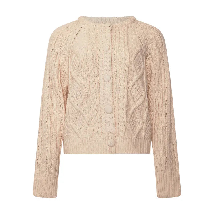 Noella Cardigan Strik Kyanna Creme