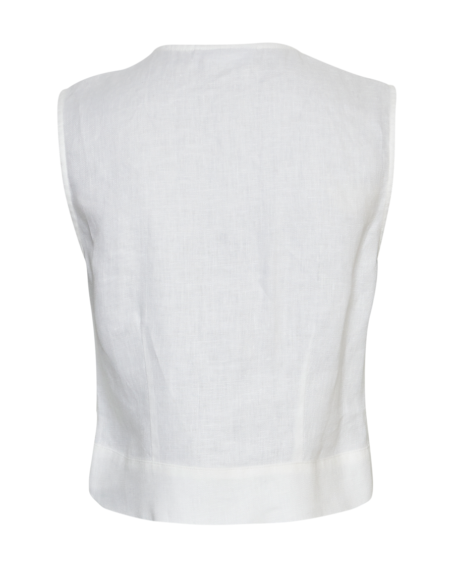 Moss Copenhagen Hør Skjorte Claritta Hvid