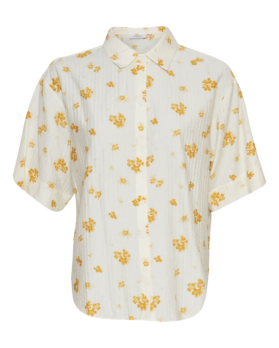 Moss Copenhagen Skjorte Rojan Vlora Gul