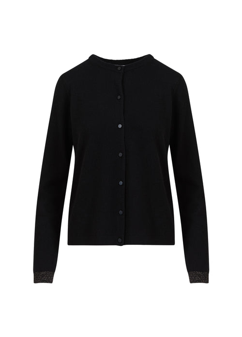 Coster Copenhagen Cashmere Cardigan Grey Melange / Hazel / Sort