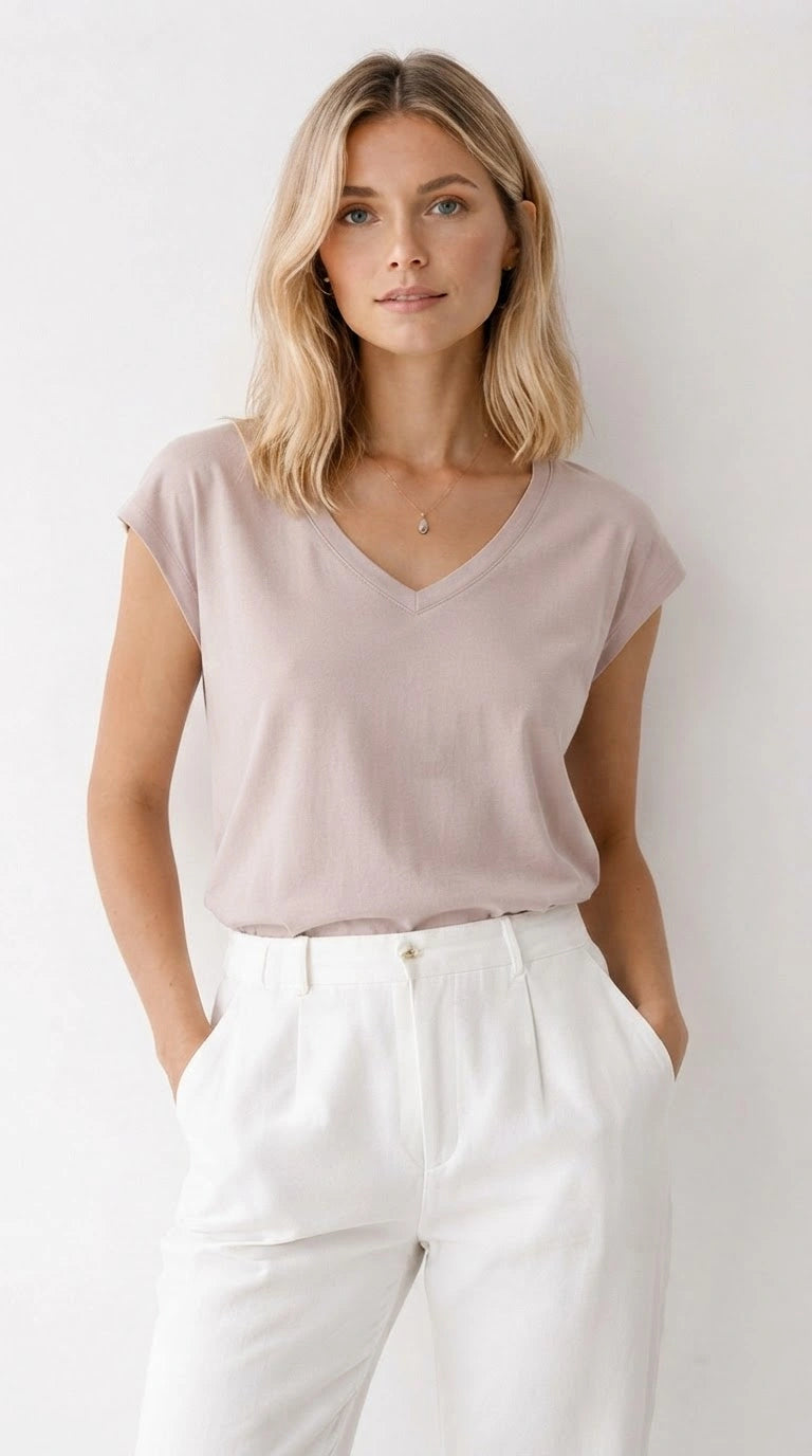 CC Heart T-shirt V-hals Basic