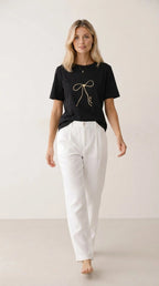 CC Heart Basic T-shirt M. Sløjfe Print
