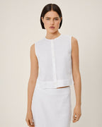 Moss Copenhagen Hør Skjorte Claritta Hvid