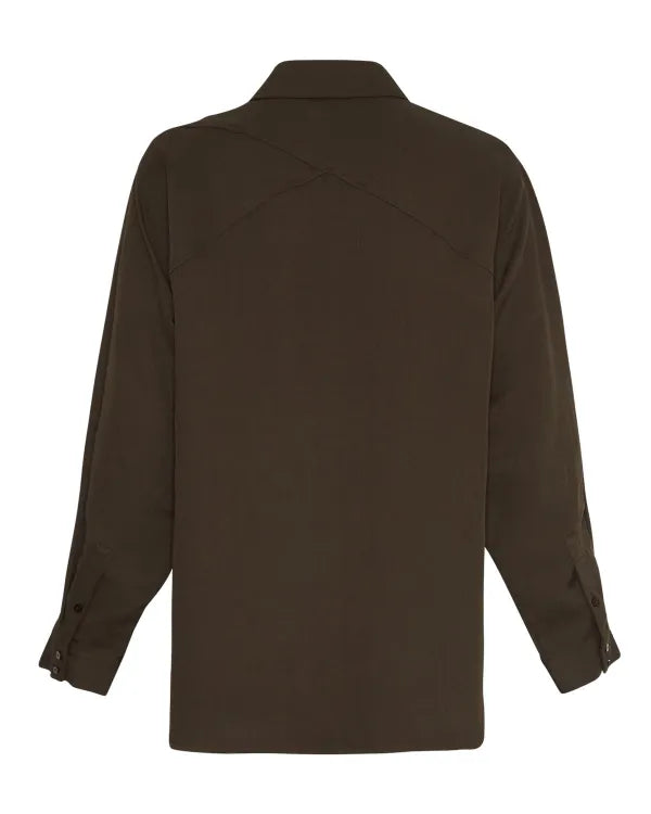 Moss Copenhagen Skjorte Genette Brun