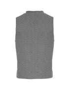 Moss Copenhagen Strik Vest Ginnette East Grå