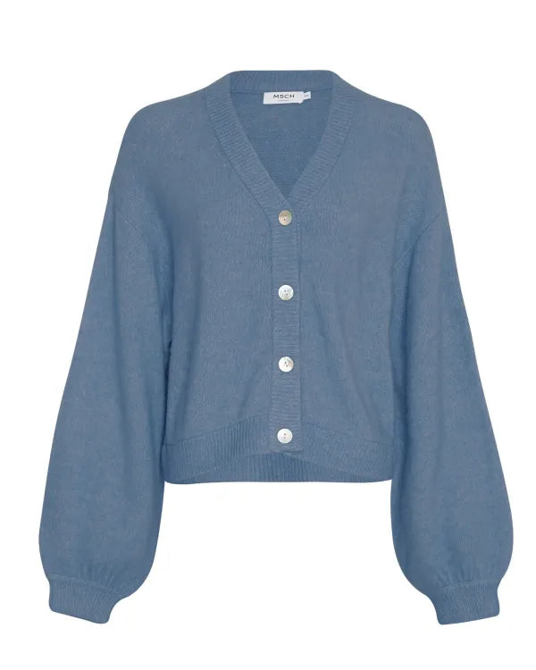 Moss Copenhagen Cardigan Petrinelle Hope Blå