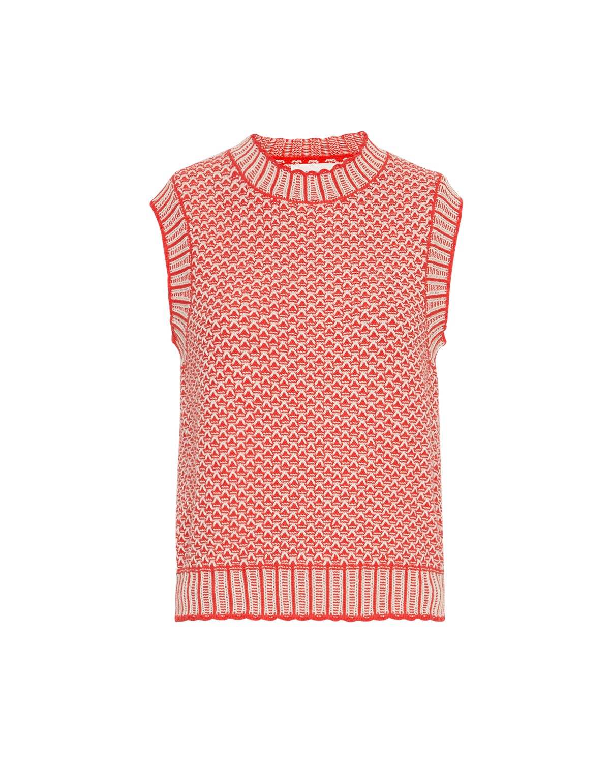 Moss Copenhagen Strik Vest Pilla Rød