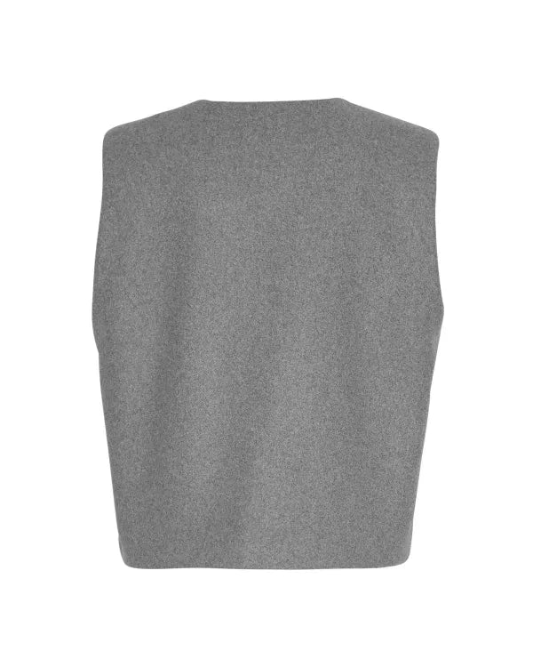 Moss Copenhagen Vest Rikkelisa Grå