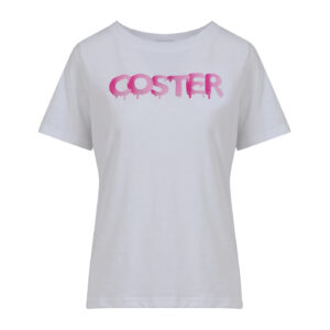 Coster Copenhagen T-shirt grafitti logo Pink - XL