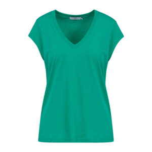 CC Heart T-shirt V-hals Basic - M, Clover Green