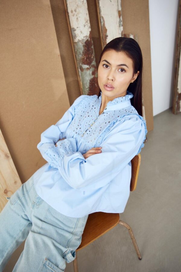 Noella Bluse Jaelynn Blå - Image 3