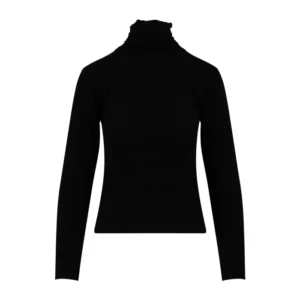 CC Heart Uld rullekrave Lana - XXL, Black
