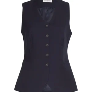 Moss Copenhagen Vest Maelynn Navy