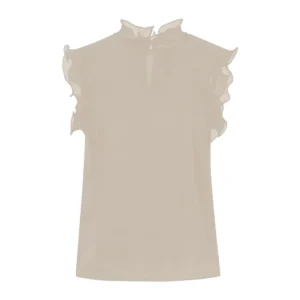 Coster Copenhagen Top m. Flæser - 44, Off White