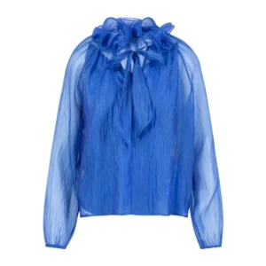 Coster Copenhagen Chiffon Bluse Blå - 40
